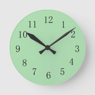 Celadon Green Wall klok