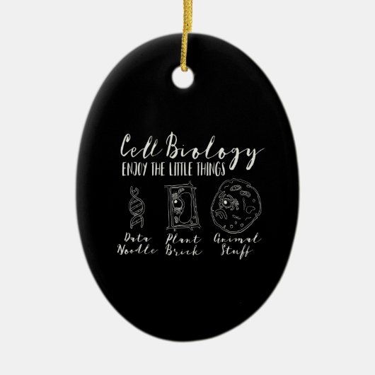 celbiologie grappige wetenschap - nerdy geeks keramisch ornament (Voorkant)