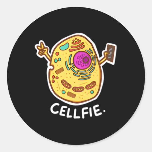 celbiologie ronde sticker (Voorkant)