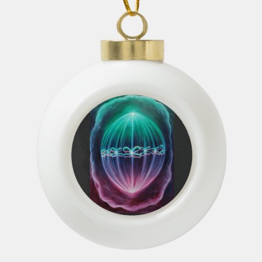 Celdeling Keramische Bal Ornament (Voorkant)