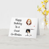 ***CELEBRAAT UW BIEDDAG** GROTE CO-WERKER KAART (Gele Bloem)