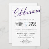 Celebramos Wedding Invite Kaart (Voorkant / Achterkant)