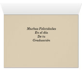 Celebrando el triunfo de tu graduacion (Binenzijde Horizontaal (Onderkant))