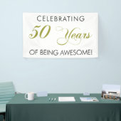 Célébrant 50 ans d'être bannière impressionnante (Salon professionnel)