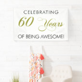 Célébrant 60 ans d'être bannière impressionnante (En situation)