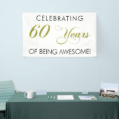 Célébrant 60 ans d'être bannière impressionnante (Salon professionnel)