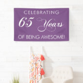 Célébrant 65 ans d'être bannière impressionnante (En situation)