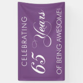 Célébrant 65 ans d'être bannière impressionnante (Vertical)