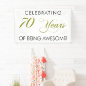 Célébrant 70 ans d'être bannière impressionnante (En situation)