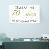 Célébrant 70 ans d'être bannière impressionnante (Salon professionnel)