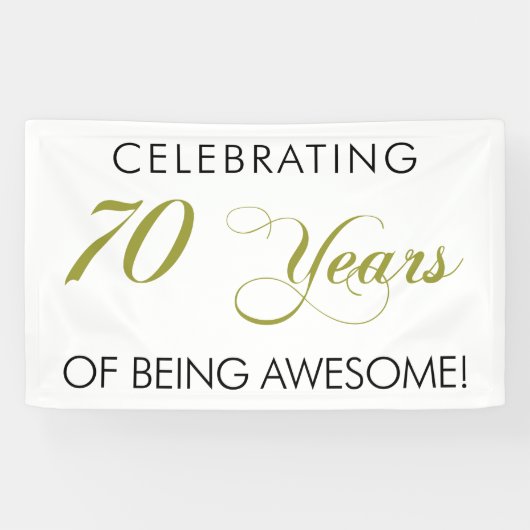 Célébrant 70 ans d'être bannière impressionnante (Horizontal)