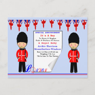 Celebrards Royal Baby Uitnodiging Briefkaart