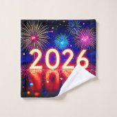 Celebrate 2026: Bright Future Spark Design (Gant de toilette)