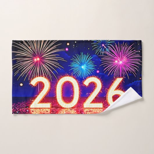 Celebrate 2026: Bright Future Spark Design  (Serviette à main)