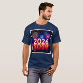Celebrate 2026: Bright Future Spark Design T-shirt (Voorkant volledig)