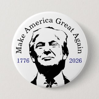 Celebrate America 250 and President Trump #15 Ronde Button 7,6 Cm