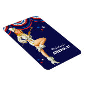 Celebrate America. Retro Pin-Up Magneet (Rechterzijde)