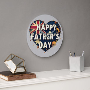 Celebrate Aussie Dads British Australian Father' Grote Klok