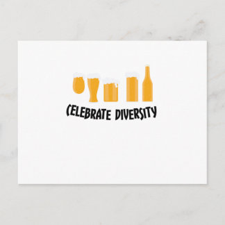Celebrate Beer Diversity Funny Drinker Gifts Briefkaart