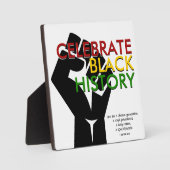 CELEBRATE BLACK GESCHIEDENIS Christelijke scripts Fotoplaat (Voorkant)