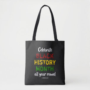 CELEBRATE BLACK HISTORY MAAND BHM Christelijke BL Draagtas