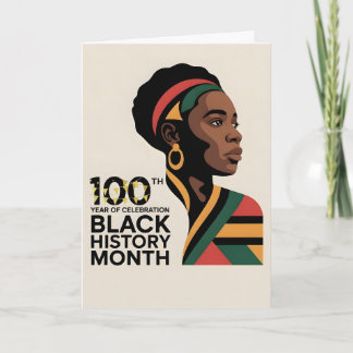 CELEBRATE BLACK HISTORY MONTH Customizable BHM  Kaart