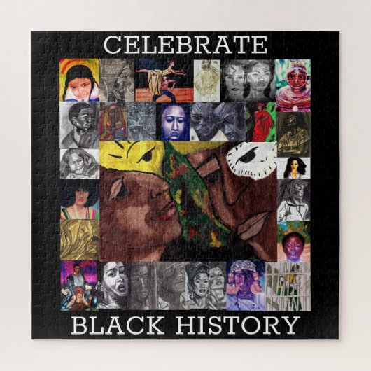 CELEBRATE BLACK HISTORY-puzzel Legpuzzel (Verticaal)