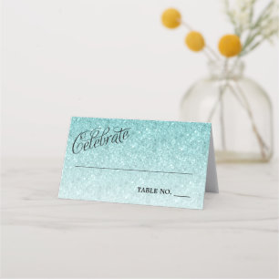 Celebrate Blue Glitter gepersonaliseerd