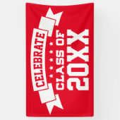 Celebrate Class of | Naam en jaar toevoegen Spandoek (Verticaal)