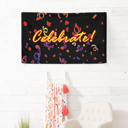 Celebrate Confetti Black Spandoek (Insitu)