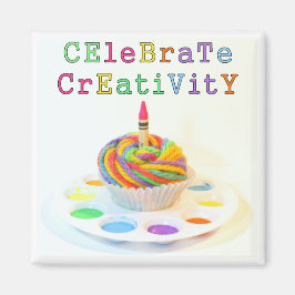 Celebrate Creativity Cupcake Fotografie Magneet