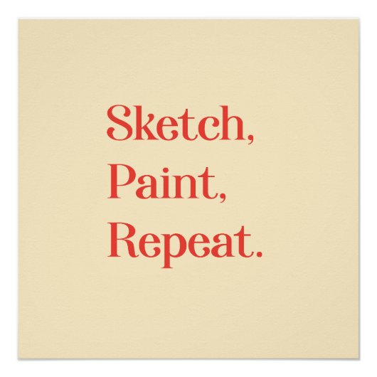 Celebrate Creativity in Every Sketch and Stroke Perfect Poster (Voorkant)