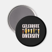Celebrate Diversity Craft Beer Drink Magneet (Voorkant / Achterkant)