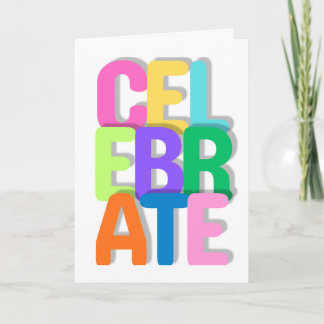Celebrate Greeting Card (All Occasions) Kaart