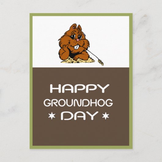Celebrate Groundhog Day Briefkaart (Voorkant)
