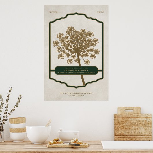 CELEBRATE GROWTH - Waarde Poster Papier (Matte) (Keuken)