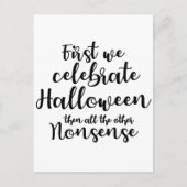 celebrate Halloween funny Briefkaart (Voorkant)