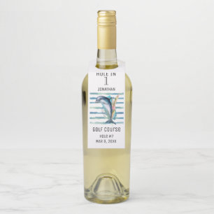 CELEBRATE HOLE IN 1, MARINE LIFE DOLPHIN ART BOTT FLESSENHANGER