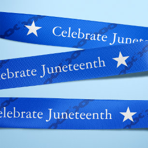 Celebrate Juneteenth Broken Chains Blue Lint
