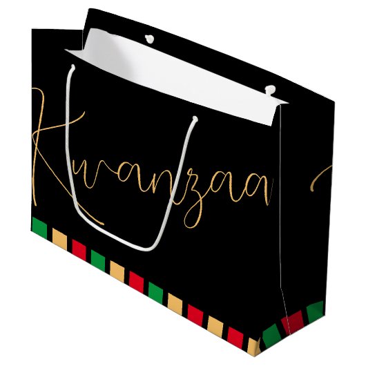 Celebrate Kwanzaa Groot Cadeauzakje (Voorkant Gekanteld)