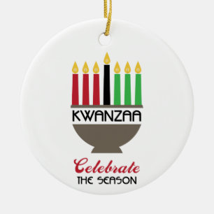 Celebrate Kwanzaa Keramisch Ornament