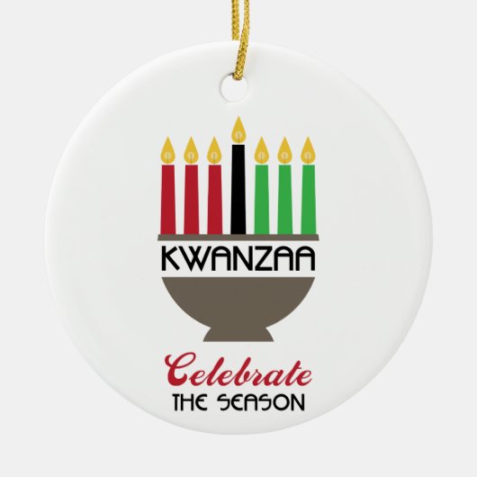 Celebrate Kwanzaa Keramisch Ornament (Voorkant)