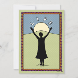 Celebrate Life_A_Flat Card 5"x7" Aankondiging