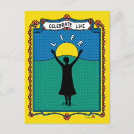 Celebrate Life B_ Briefkaart