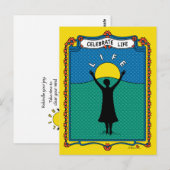 Celebrate Life B_ Briefkaart (Voorkant / Achterkant)