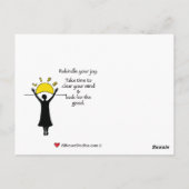 Celebrate Life B_ Briefkaart (Achterkant)