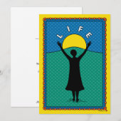 Celebrate Life_B_Flat Card 5"x7" Aankondiging (Voorkant / Achterkant)