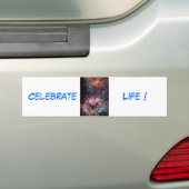 Celebrate Life bumper sticker met galerij (Op auto)
