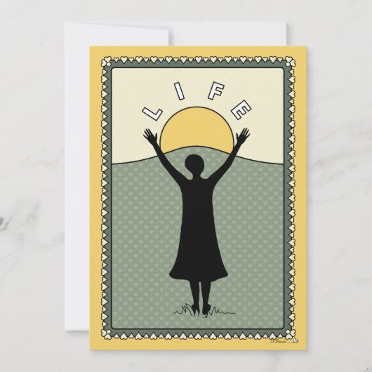 Celebrate Life_C_Flat Card 5"x7" Aankondiging (Voorkant)