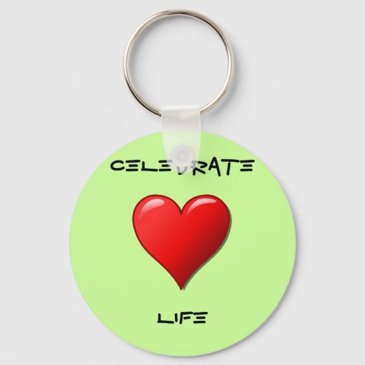 Celebrate Life Sleutelhanger (Voorkant)
